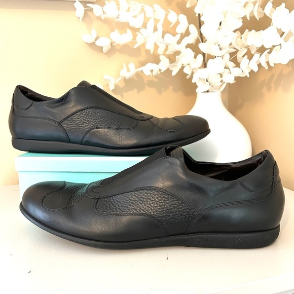 Bruno Magli Men’s Slip on Leather Dress Shoes Black Size 12 - Picture 17 of 17